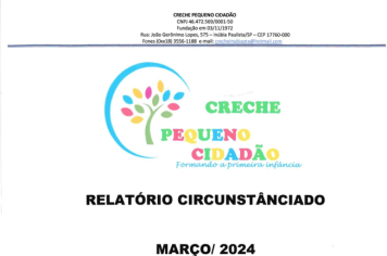 Foto - RELATÓRIO DESENVOLVIDOS 2024 CRECHE MUNICIPAL