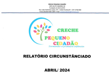 Foto - RELATÓRIO DESENVOLVIDOS 2024 CRECHE MUNICIPAL